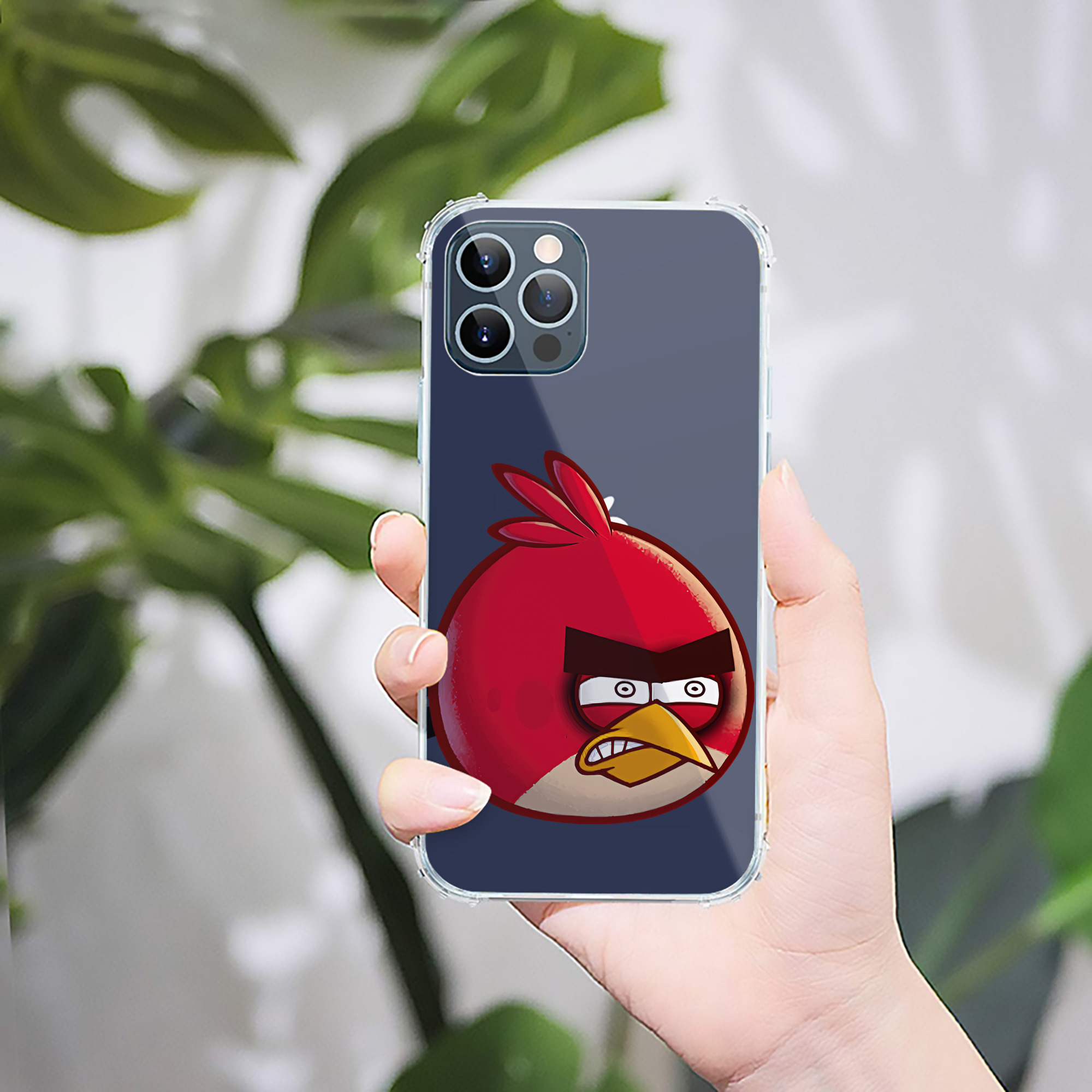 （画像用） Angry Birds アングリーバード 【iPhone 12シリーズ対応】透明スマホケース（クリアソフトケース）